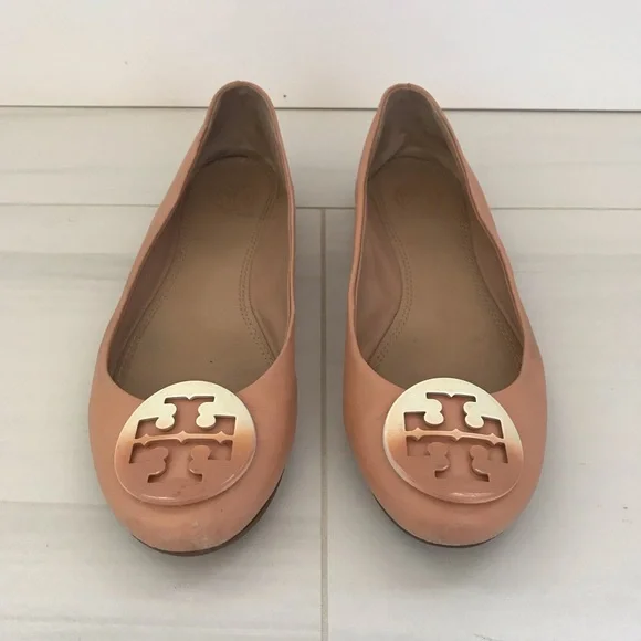Tory Burch Beige Neutral Flats, size - Picture 2 of 11